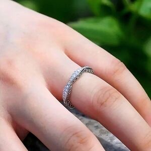 Gold Plated S925 Eternity Band